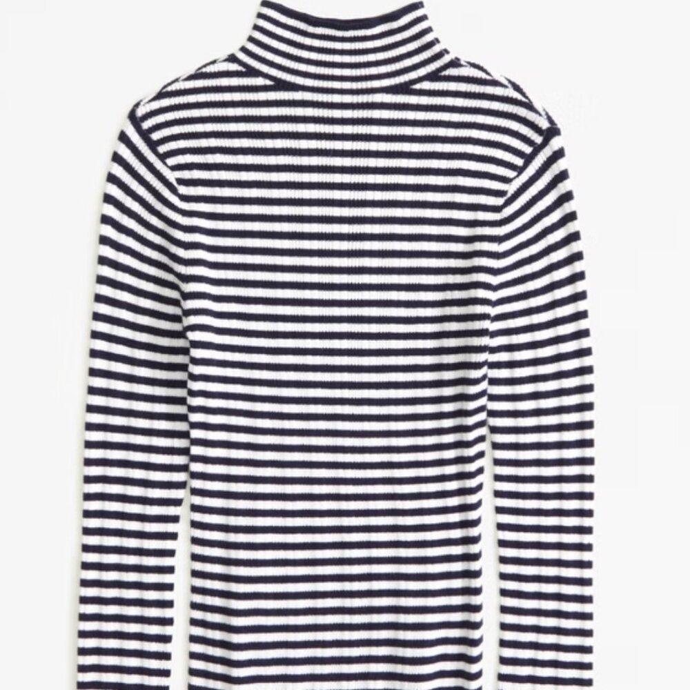 Slim Rib Turtleneck Sweater